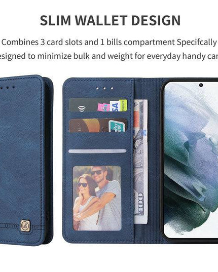 Luxury Leather Wallet Stand Flip Case For Samsung - Libiyi