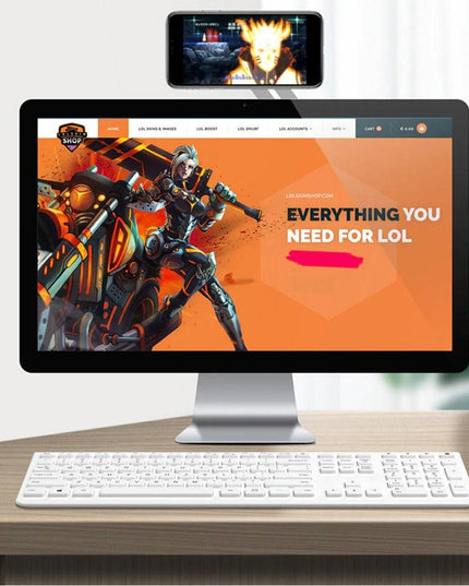 Laptop Screen Side Extension Phone Adjustable Bracket - Libiyi