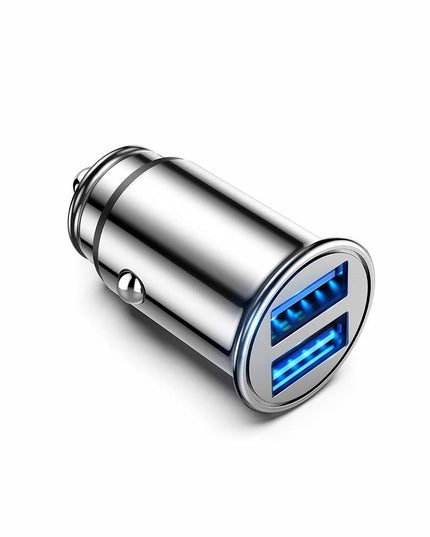 Quick Charge 3.0 All Metal Dual USB Port Fast Car Charger - Libiyi