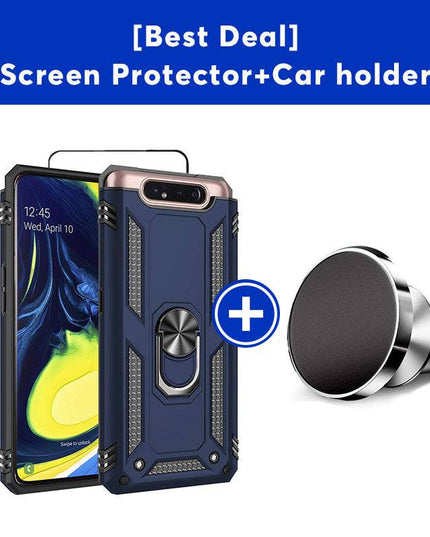 Luxury Armor Ring Bracket Phone Case For Samsung A80-Fast Delivery - Libiyi