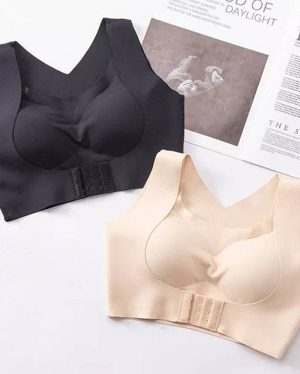 Seamless Front Buckle Support Bra - Libiyi