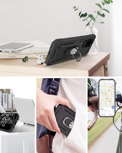 Luxury Armor Ring Bracket Phone Case For Samsung S20-Fast Delivery - Libiyi