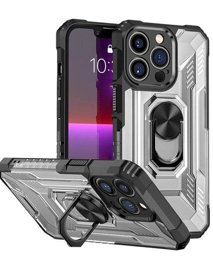 Magnetic Metal Finger Ring Holder Armor Case For iPhone - Libiyi