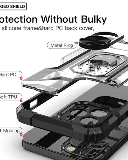 Magnetic Metal Finger Ring Holder Armor Case For iPhone - Libiyi