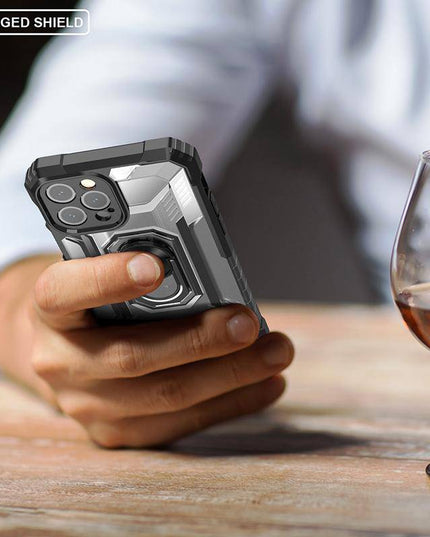 Magnetic Metal Finger Ring Holder Armor Case For iPhone - Libiyi