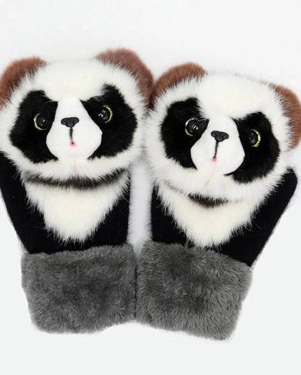 2022 new cartoon plush knitted gloves🌈 - Libiyi