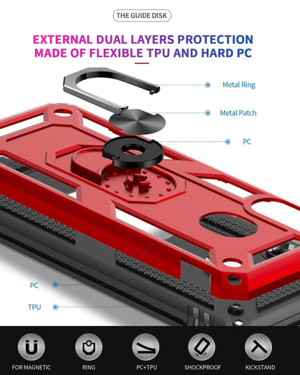 Luxury Armor Ring Bracket Phone Case For Samsung A20E-Fast Delivery - Libiyi