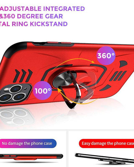 2022 Anti Fall Rugged Shield Ring Bracket Phone case For iPhone 12 Series - Libiyi