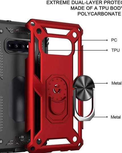 Luxury Armor Ring Bracket Phone Case For Samsung S10-Fast Delivery - Libiyi