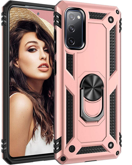 Luxury Armor Ring Bracket Phone Case For Samsung S20 FE-Fast Delivery - Libiyi