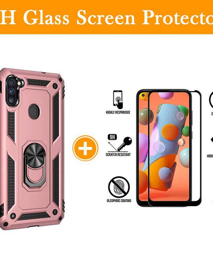 Luxury Armor Ring Bracket Phone Case For Samsung A11-Fast Delivery - Libiyi