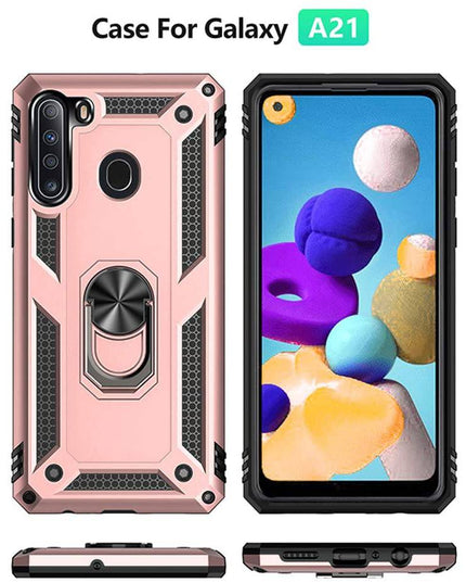 Luxury Armor Ring Bracket Phone Case For Samsung A21-Fast Delivery - Libiyi