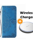 Blue / Galaxy A21(US) / Case+Wireless Charger (15W)