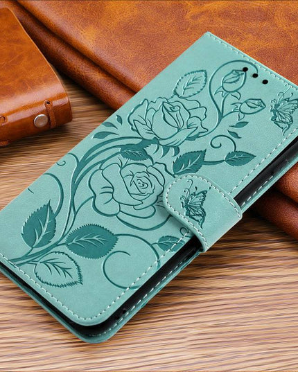 3D Embossed Rose Wallet Case For Google Pixel 6 - Libiyi