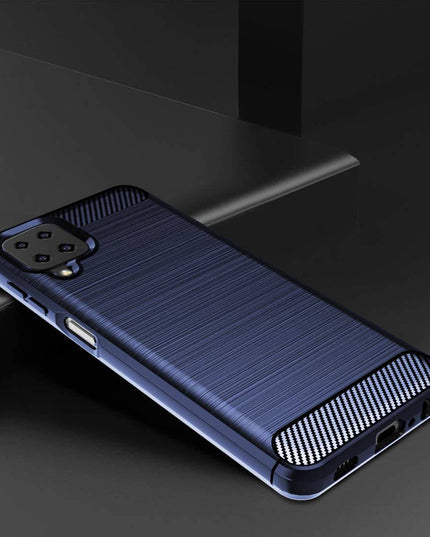 Luxury Carbon Fiber Case For Samsung A12 With 2-Pack Screen Protectors - Libiyi