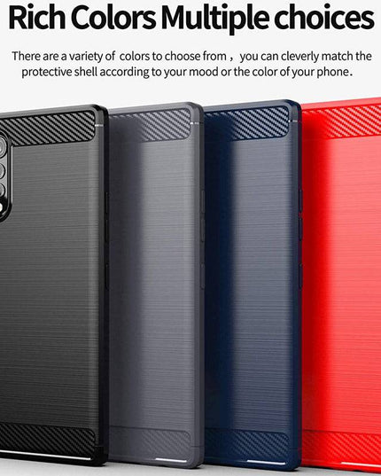 Luxury Carbon Fiber Case For LG Velvet With 2-Pack Screen Protectors - Libiyi
