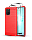 Red / S10 Lite / With 2-Pack Screen Protectors