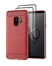 Red / S9 / With 2-Pack Screen Protectors