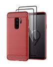 Red / S9 Plus / With 2-Pack Screen Protectors