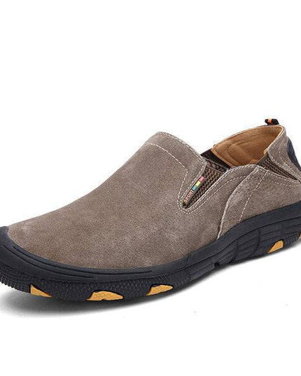 Men's Loafers & Slip-Ons Casual Daily Pigskin Breathable Non-slipping Wear Proof Walking Shoes - Libiyi