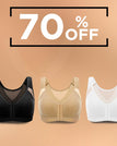 70% OFF Set 3 (BLACK+BEIGE+WHITE) - Save $34 & Free Shipping / XS