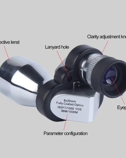 Mini Monocular Scope High-definition Low-light Night Vision - Keilini
