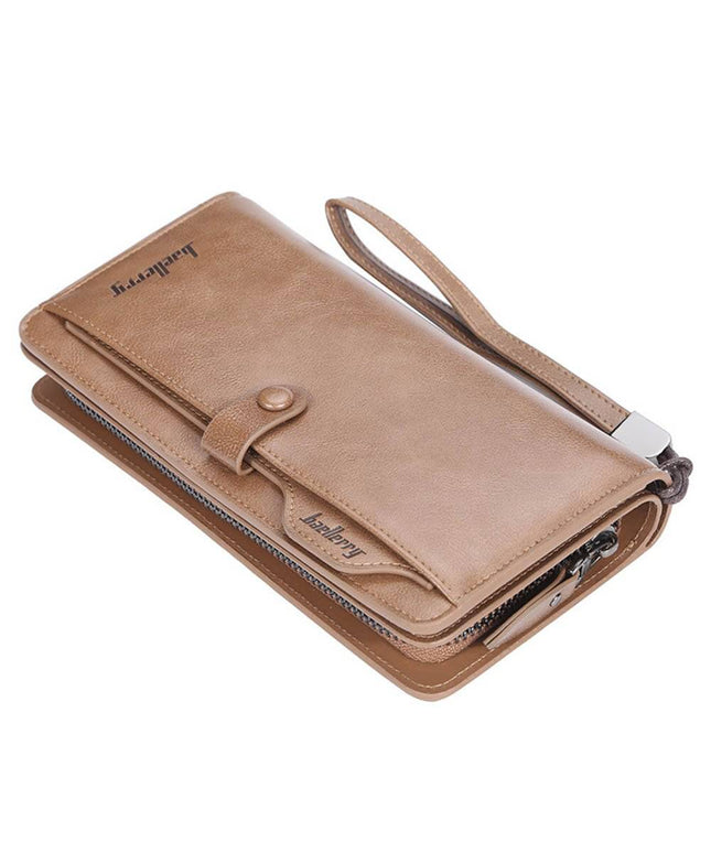 Men Long Fashion Wallets Desigh Zipper Card Holder - Libiyi