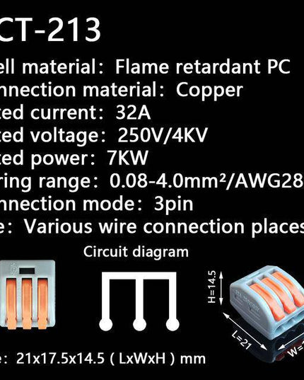 Push-In Terminal Block Wire Connector（Buy more get more discount） - Libiyi