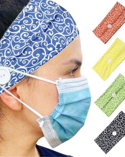 Button Elastic Hair Bands For Ear Saver - Libiyi