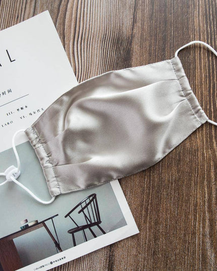 3PC Mulberry Silk Knitted Breathable Mask Men Women Skin-Friendly Soft Anti Dust Washable Reusable Face Mask Summer Thin Mask - Libiyi