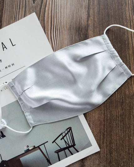 3PC Mulberry Silk Knitted Breathable Mask Men Women Skin-Friendly Soft Anti Dust Washable Reusable Face Mask Summer Thin Mask - Libiyi