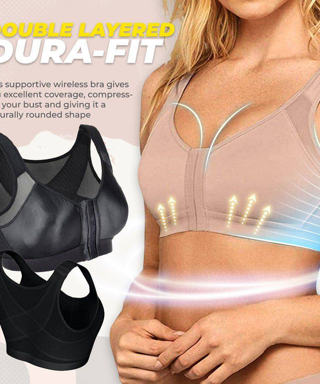 Front Closure Support Sport Bra - Libiyi