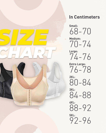 Front Closure Support Sport Bra - Libiyi