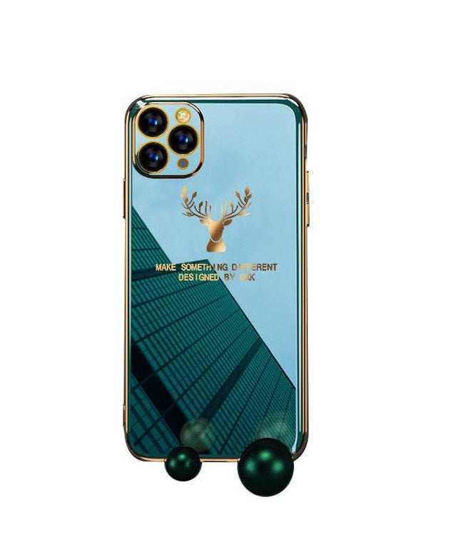 2022 Deer Pattern Camera All-inclusive Electroplating Process iPhone Case - Libiyi